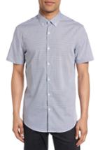 Men's Calibrate Non-iron Cotton Sport Shirt, Size - White