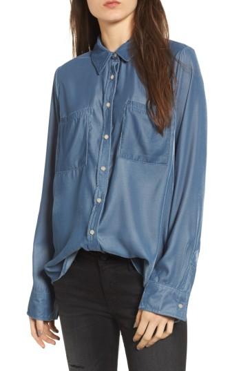 Women's Thread & Supply Velvet Shirt - Blue
