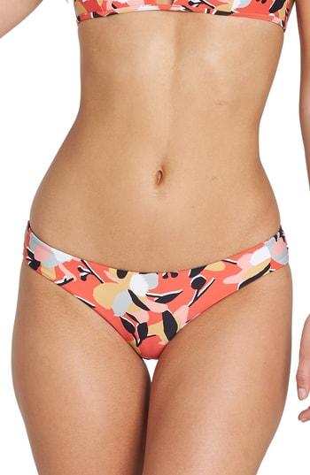Women's Billabong Fire Eyes Low Rider Bikini Bottoms - Red