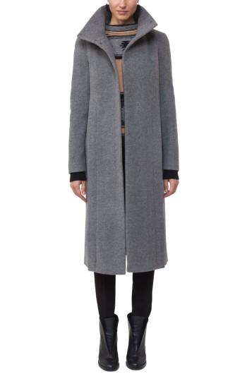 Women's Akris Punto Wool & Cashmere Coat - Grey