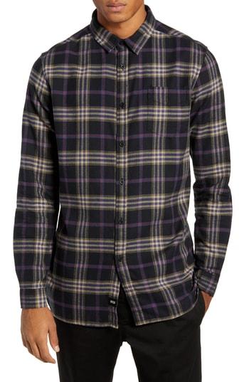 Men's Globe Dock Plaid Shirt - Grey