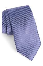 Men's Nordstrom Men's Shop Bucaro Solid Silk Tie, Size X-long - Purple