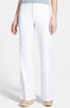Women's Nydj 'wylie' Five-pocket Linen Trousers - White