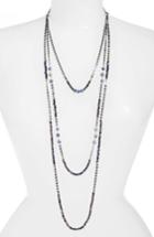 Women's Nakamol Semiprecious Stone Triple Strand Necklace
