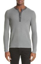 Men's Ovadia & Sons Zack Two-tone Waffle Knit Wool Henley