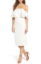 Women's Keepsake The Label No Reason Off The Shoulder Sheath Dress - Ivory