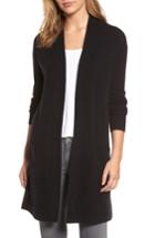 Women's Halogen Rib Knit Wool & Cashmere Cardigan