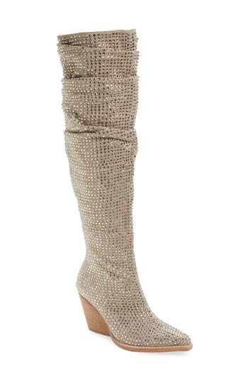 Women's Jeffrey Campbell Controlla Slouch Over The Knee Boot M - Brown