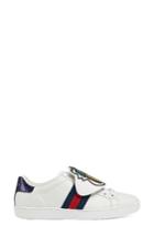 Women's Gucci New Ace Pineapple Embroidered Patch Low Top Sneaker Us / 40eu - White