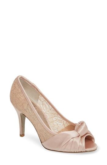 Women's Adrianna Papell Francesca Knotted Peep Toe Pump M - Pink