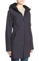 Women's Ilse Jacobsen Fit Hooded Raincoat, Size 42 - Blue