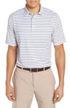 Men's Peter Millar Pug Stripe Moisture Wicking Stretch Jersey Polo