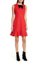 Women's Kate Spade New York Ruffle Hem Tweed Dress - Red