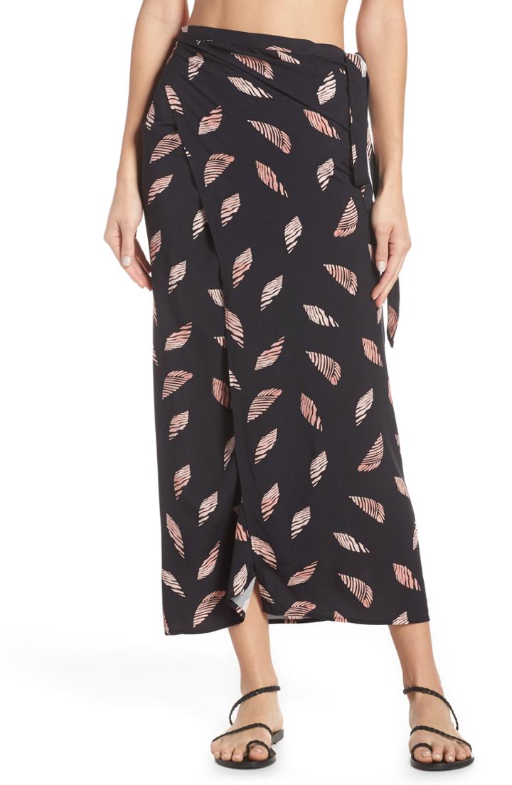 Women's Vix Swimwear Seychelles Lee Cover-up Skirt, Size - Black