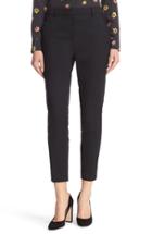 Women's The Kooples Lace Trim Crop Suit Pants