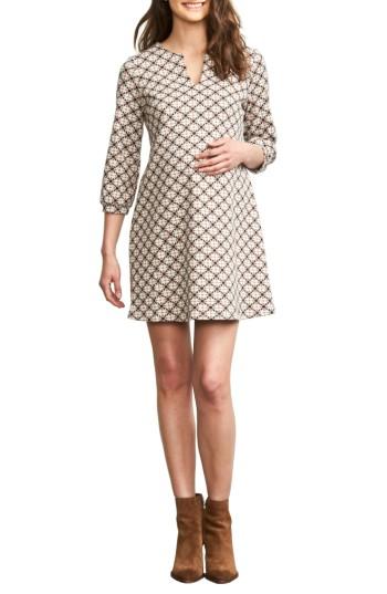 Women's Maternal America 'vintage Pearls' Maternity Dress - Blue