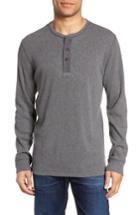 Men's Nordstrom Men's Shop Waffle Knit Thermal Henley, Size - Grey