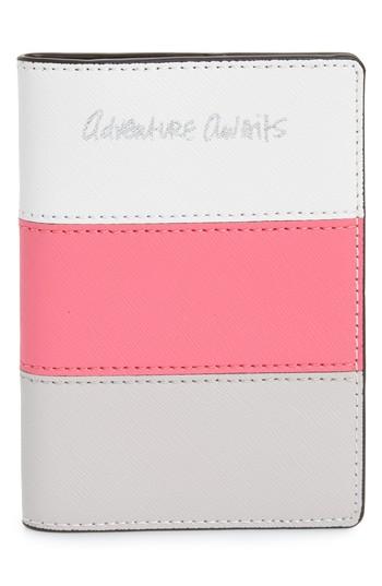 Rebecca Minkoff Adventure Awaits Leather Passport Case - Pink