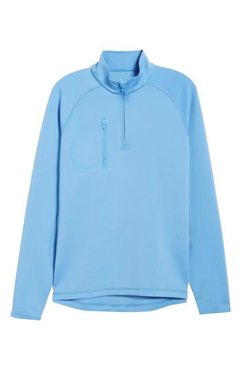 Men's Bobby Jones Xh2o Crawford Stretch Quarter Zip Golf Pullover - Blue