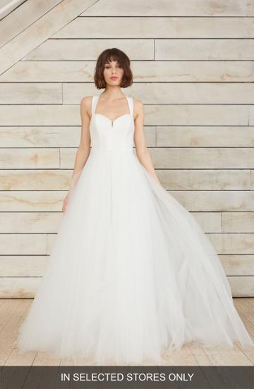 Women's Nouvelle Amsale Farrah Taffeta A-line Ballgown