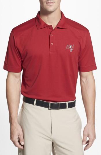 Men's Cutter & Buck Tampa Bay Buccaneers - Genre Drytec Moisture Wicking Polo