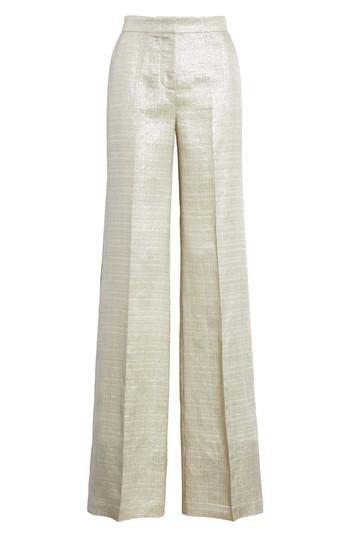 Women's Etro Metallic Wide Leg Pants Us / 42 It - Metallic