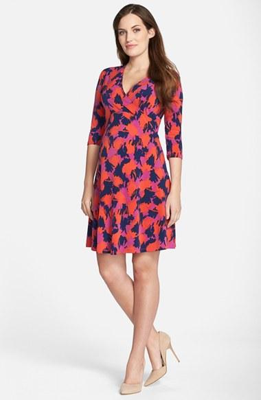 Women's Leota 'perfect Wrap' Maternity Dress - Red