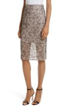 Women's Milly Corded Lace Pencil Skirt - Pink