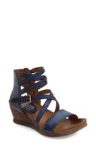 Women's Miz Mooz 'shay' Wedge Sandal Eu - Blue