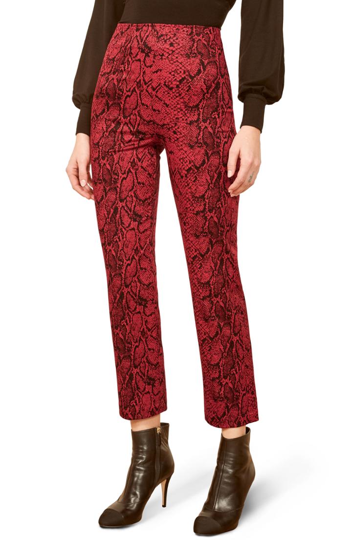 Women's Reformation Marlon Pants - Red