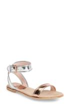 Women's Ted Baker Alella Ankle Strap Sandal M - Metallic