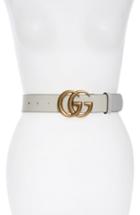 Women's Gucci Cintura Donna Leather Belt 0 - Mystic White
