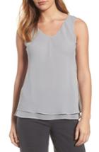 Petite Women's Nic+zoe Paired Up Tank, Size P - Grey