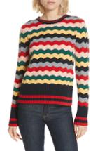 Women's Chinti & Parker Wool & Cashmere Stripe Sweater - Black
