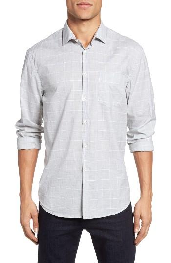 Men's Billy Reid John T Standard Fit Windowpane Sport Shirt