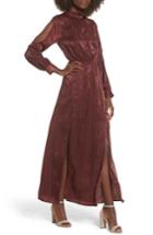 Women's J.o.a. Cold Shoulder Maxi Dress - Burgundy