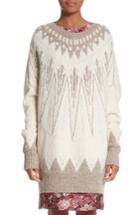 Women's Adam Lippes Marled Merino Wool & Cashmere Fair Isle Sweater