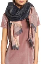 Women's Madewell Brushed Colorblock Scarf, Size - Grey