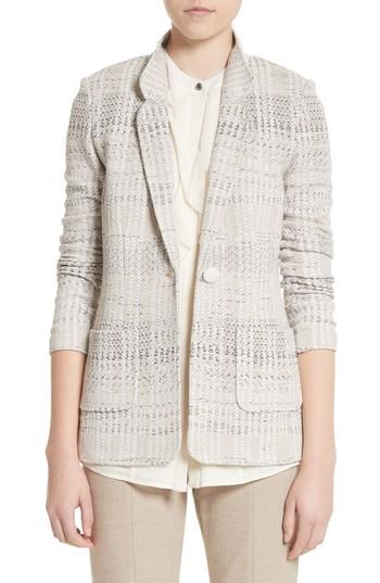 Women's St. John Collection Lara Knit Blazer - Grey