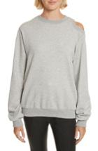 Women's A.l.c. Covell Split Back Sweatshirt - Grey