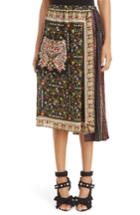 Women's N?21 Print Silk Asymmetrical Skirt