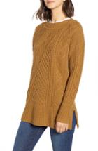 Women's Madewell Donegal Inland Turtleneck Sweater, Size - Grey