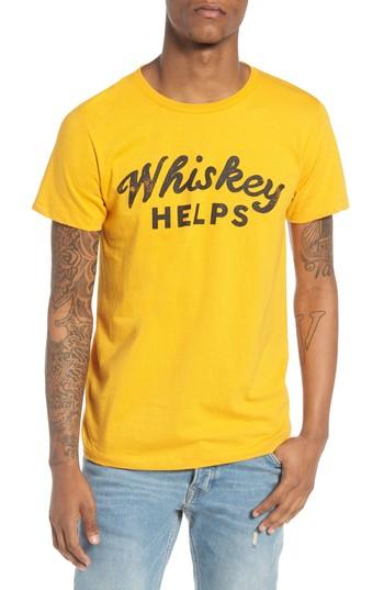 Men's The Rail Whiskey Helps T-shirt - Yellow