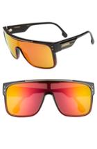 Men's Carrera Eyewear Flagstop Ii 140mm Flat Top Sunglasses - Black/ Red