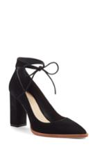 Women's Loeffler Randall Rita Ankle Strap Pointy Toe Pump .5 M - Black