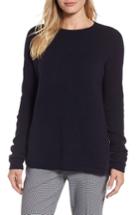 Women's Halogen Bow Back Sweater, Size - Blue