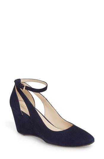 Women's Cole Haan Lacey Cutout Wedge Pump B - Blue