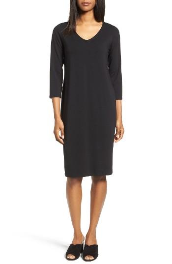 Women's Eileen Fisher Tencel Jersey Shift Dress