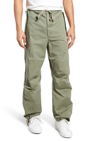 Men's French Connection Military Broken Twill Pants - Green