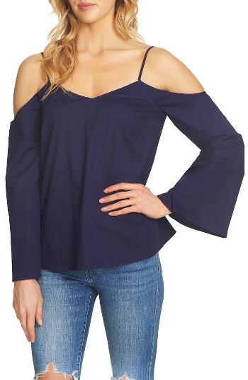 Women's 1.state Cold Shoulder Blouse - Blue